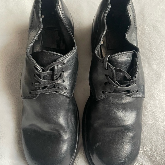 Guidi Lace-up Round Toe Italian Horse Full Grain Leather Derby Shoes - Picture 3 of 13